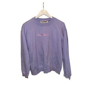 Playboy by PacSun Purple Graphic Crewneck‎ Sweatshirt Men's Size M